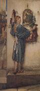 Alma-Tadema, Sir Lawrence A Street Altar (mk23) oil painting reproduction